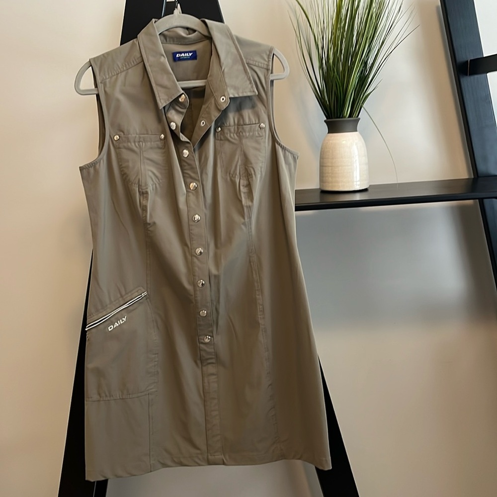 Daily Sport Olive Green Golf Dress